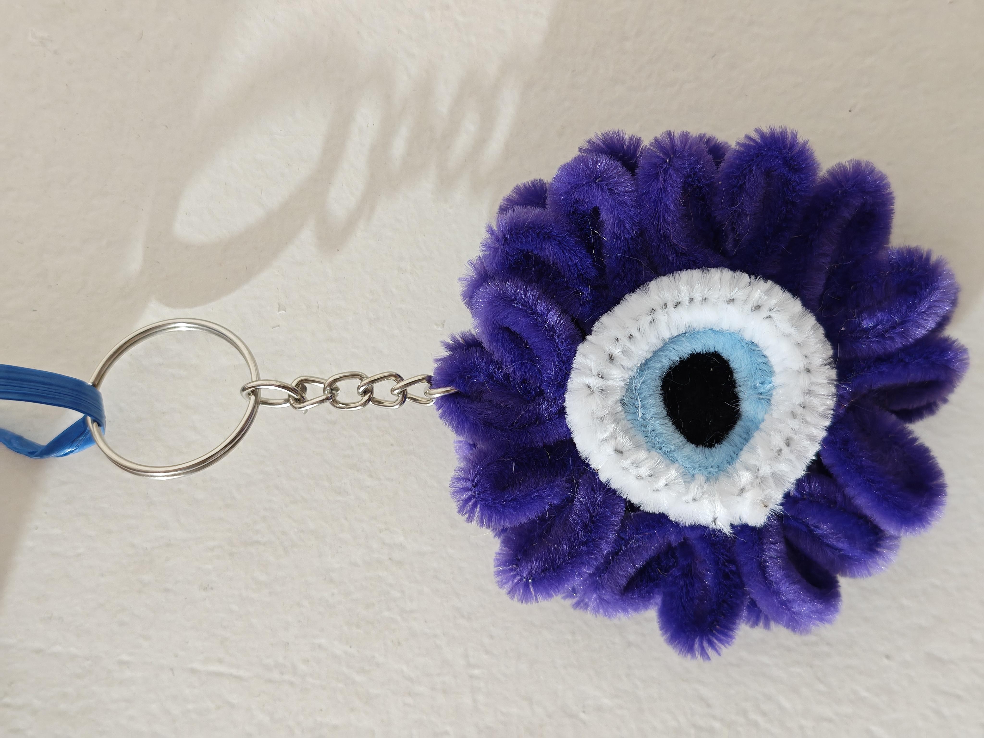 Evil eye Flower Keychain