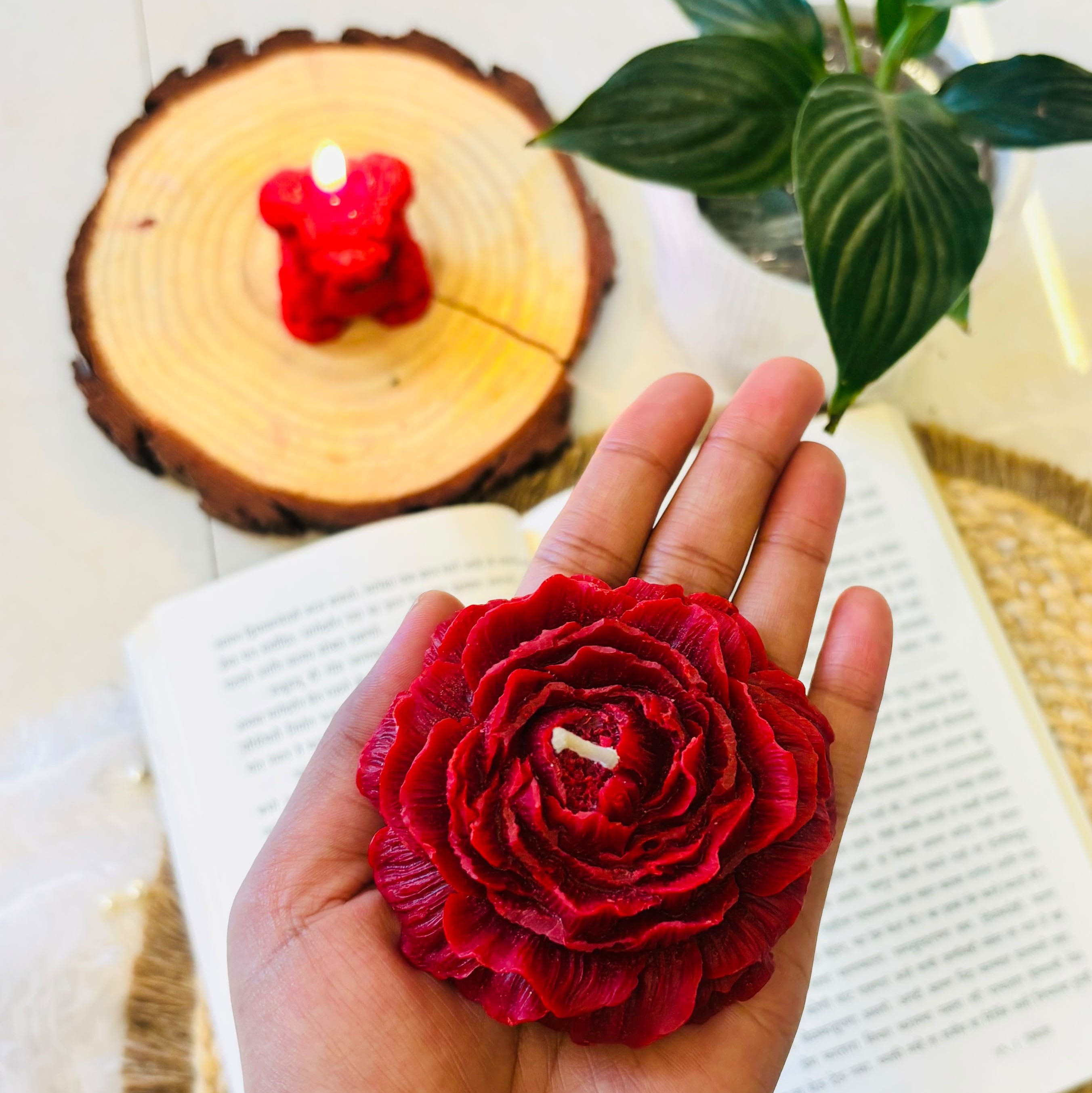 Red Rose Candles