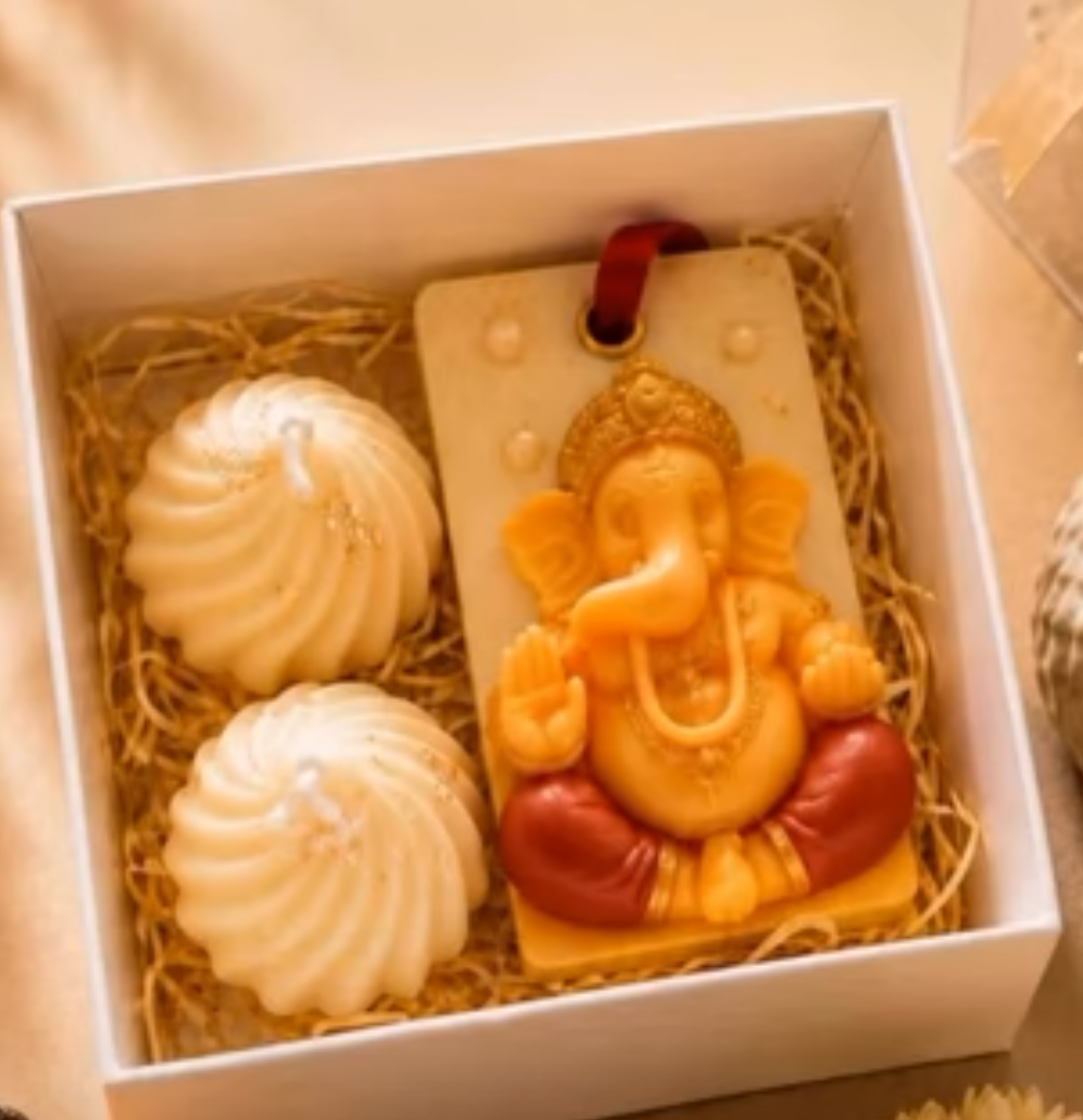 COMBO of 3 ( Ganeshji Scented Sachet + 2 Modak/laddu)