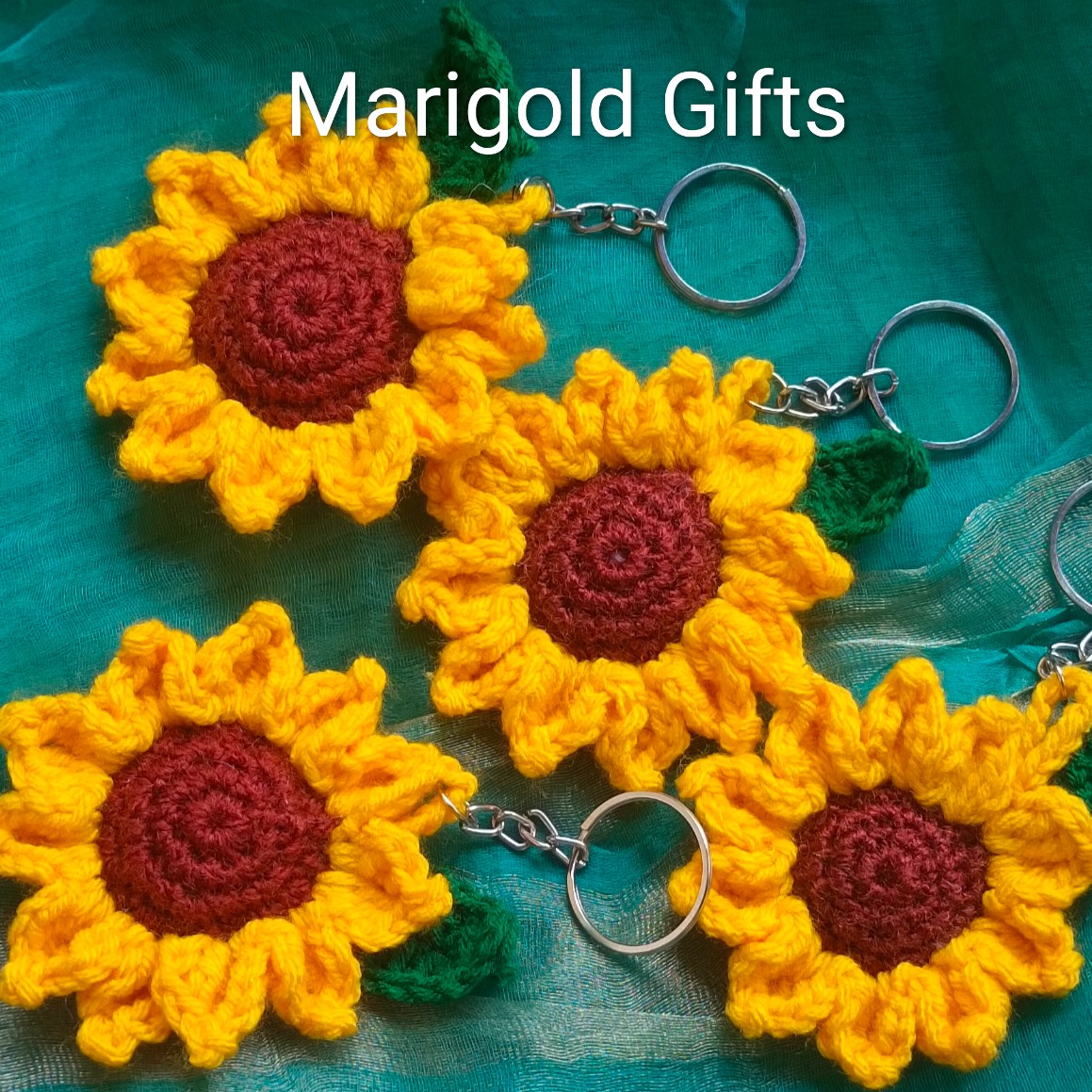 Sunflower Keychain