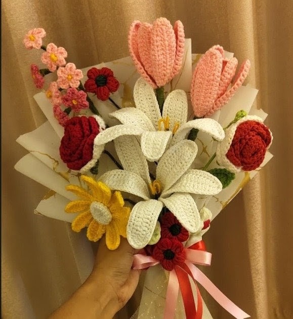 Lily + Tulip + Rose Bouquet